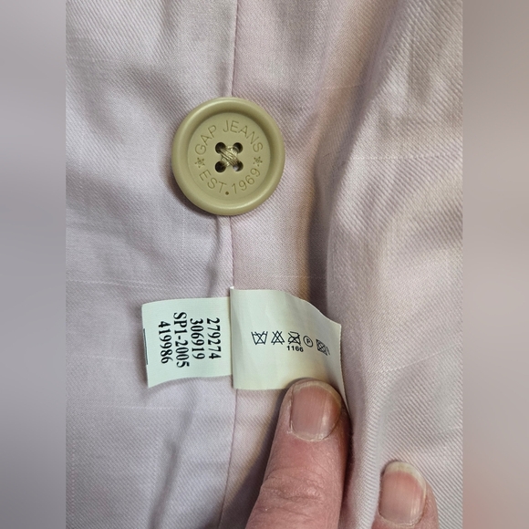 GAP Women's Preppy Old School 90s Prepschool Khaki Classic Blazer Size M - Picture 4 of 7